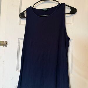 Navy Sleeveless Tank Top